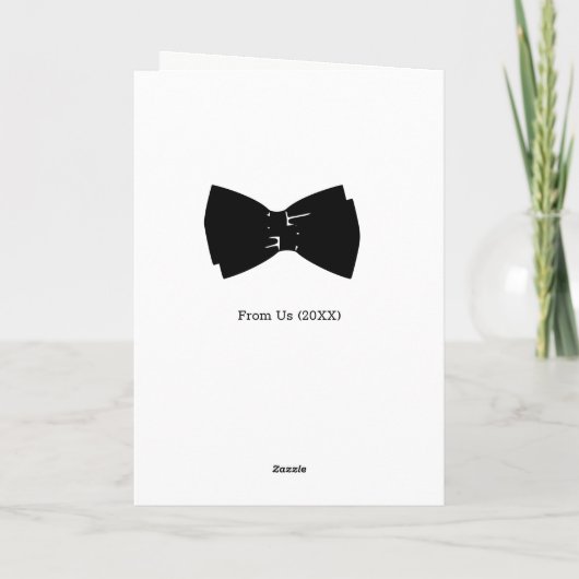 Zwei Grooms Hochzeitstag Glückwunsch Karte (Rückseite)