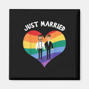 Zwei Grooms verheiratet Gay Wedding Party T-Shirt Magnet