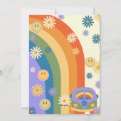 Zwei Groovy 2. Geburtstag Einladung (Rückseite)