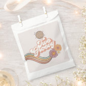 Zwei Groovy 2. Geburtstags-Party Geschenktütchen (Ausgeschnitten)