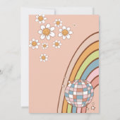 Zwei Groovy 2. Geburtstagsfeier Party Einladung (Rückseite)