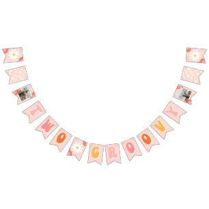 Zwei Groovy Birthday Banner Groovy Party Decor