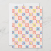 Zwei Groovy Boho 2. Geburtstag Einladung (Rückseite)