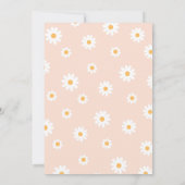 Zwei Groovy Boho Daisy 2. Geburtstag Einladungen (Rückseite)