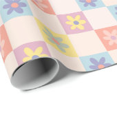 Zwei Groovy Boho Retro Prüfmuster Geschenkpapier (Rolleneckpunkt)