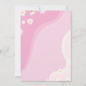 Zwei Groovy Daisy 2. Geburtstag Einladung (Rückseite)