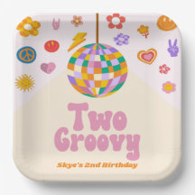 Zwei Groovy Disco Ball 2. Geburtstag Party