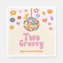 Zwei Groovy Disco Ball 2. Geburtstag Party