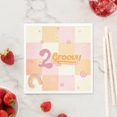 Zwei Groovy Girls Geburtstagspapier Napkin Serviette (Beispiel)