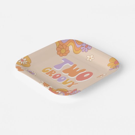 Zwei Groovy Party Paper Teller (Gewinkelt)