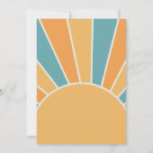 Zwei Groovy Retro Boy 2. Geburtstag Einladung (Rückseite)