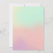 Zwei Groovy Retro II. Geburtstag Einladung (Rückseite)