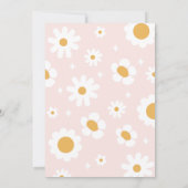 Zwei Groovy Retro Sunshine Daisy Boho 2. Geburtsta Einladung (Rückseite)