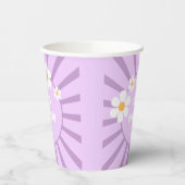 Zwei Groovy Retro Sunshine Girl Pappbecher (Links)