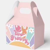 Zwei Groovy Retro Sunshine Rainbow Daisy Geschenkschachtel (Vorderseite)