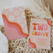 Zwei Groovy zum Geburtstag | Groovy Birthday Einladung