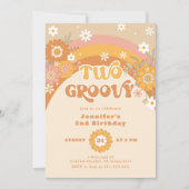 Zwei großartige Retro-Geburtstagsfeier Einladung (Vorderseite)