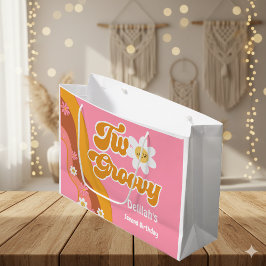 Zwei großartige Retro Vintager 2. Geburtstag Große Geschenktüte