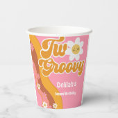 Zwei großartige Retro Vintager 2. Geburtstag Pappbecher (Rückseite)