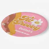 Zwei großartige Retro Vintager 2. Geburtstag Pappteller (Schrägansicht)