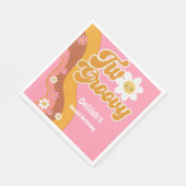 Zwei großartige Retro Vintager 2. Geburtstag Serviette (Ecke)