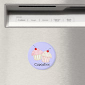 Zwei große Cupcakes Magnet (In Situ (Geschirrspüler))