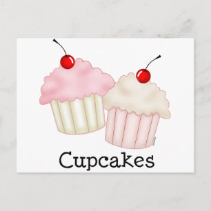 Zwei große Cupcakes Postkarte