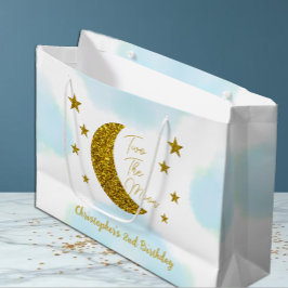 Zwei große Geschenktasche zum zweiten Geburtstag Geschenktüte