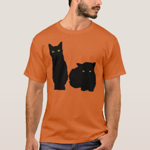 Zwei große schwarze Katzen T-Shirt
