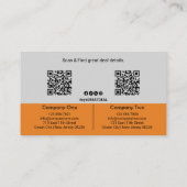 Zwei große Unternehmen, eine große gemeinsame Mark Empfehlungskarte (Rückseite)