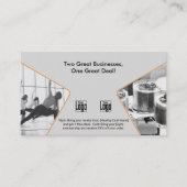 Zwei große Unternehmen, eine große gemeinsame Mark Empfehlungskarte (Vorderseite)