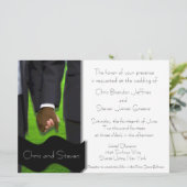 Zwei großräumige, maßgeschneiderte Gay Wedding Inv Einladung (Stehend Vorderseite)