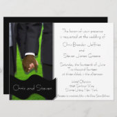 Zwei großräumige, maßgeschneiderte Gay Wedding Inv Einladung (Vorne/Hinten)