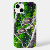 Zwei grüne Affen im Baumdruckfall Case-Mate iPhone Hülle (Rückseite)