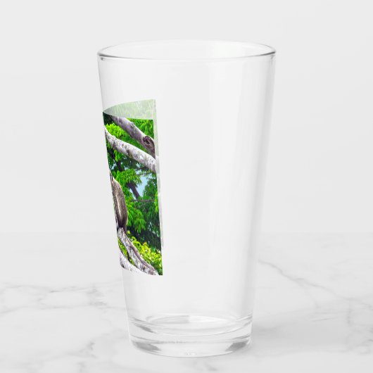 Zwei grüne Affen im Baumglas Glas (Links)