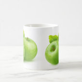 Zwei grüne Äpfel Kaffeetasse (Mittel)