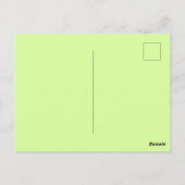 Zwei grüne Blätter verflochten Postkarte (Rückseite)