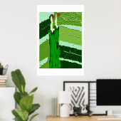 Zwei grüne Damen Poster (Heimbüro)