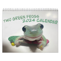 Zwei grüne Frösche 2024-Kalender