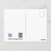 Zwei grüne Grasshopper DIY Postkarte (Rückseite)