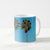 Zwei grüne Kokospalmen Kaffeetasse (VorderseiteRechts)