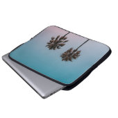 ZWEI GRÜNE PALMBÄUME LAPTOPSCHUTZHÜLLE (Vorne Knopf)