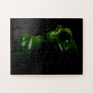 Zwei grüne Paprikaschoten 11x14 30pc jpcnm Puzzle
