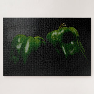 Zwei grüne Paprikaschoten 20x30 1014pc jpcnm Puzzle