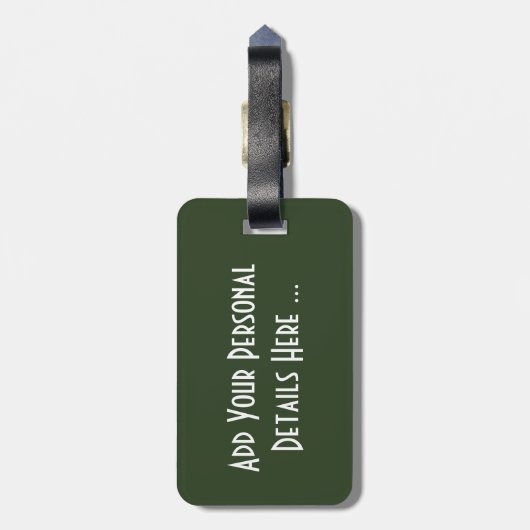 Zwei grüne Paprikaschoten Gepäckanhänger (Rückseite vertikal)