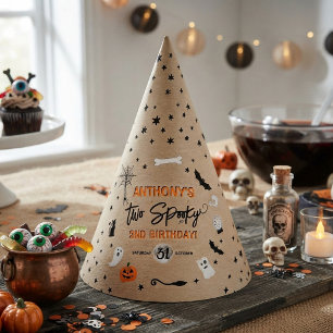 Zwei Gruselige! Halloween 2. Geburtstagsfeier Partyhütchen