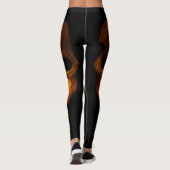 Zwei gruselige menschliche Schädel Leggings (Rückseite)