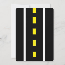 Zwei Grußkarten der Straße (schwarz, weiß und gelb