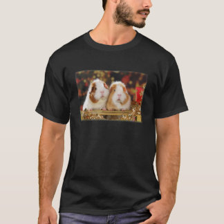 Zwei Guinea wünschen frohe Weihnachten T-Shirt
