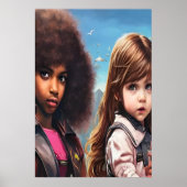 Zwei gute Freunde | Art der AI Poster (Vorne)